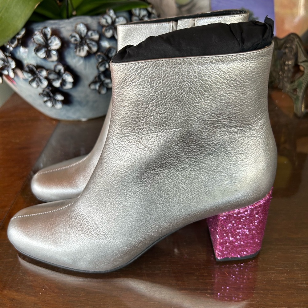 Saint Laurent Glitter Boots New in Box EU 39.5